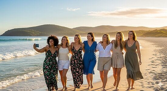 South Coast Women on the beach